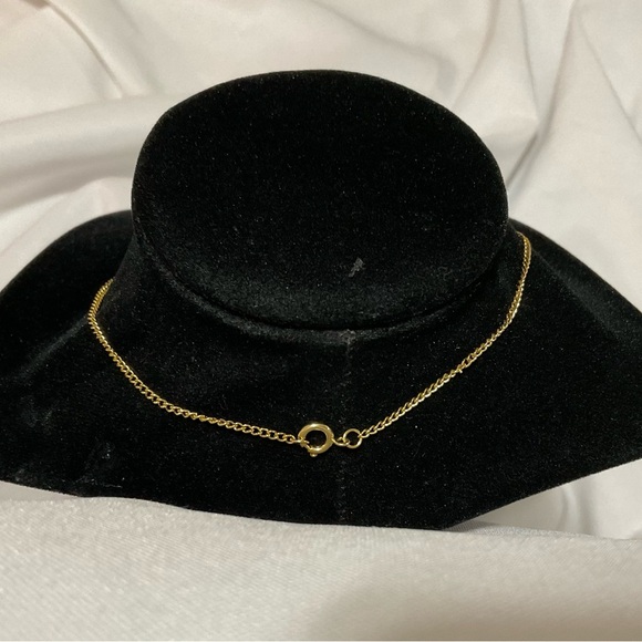 Gold Tone Heart Pendant Necklace - Picture 6 of 6